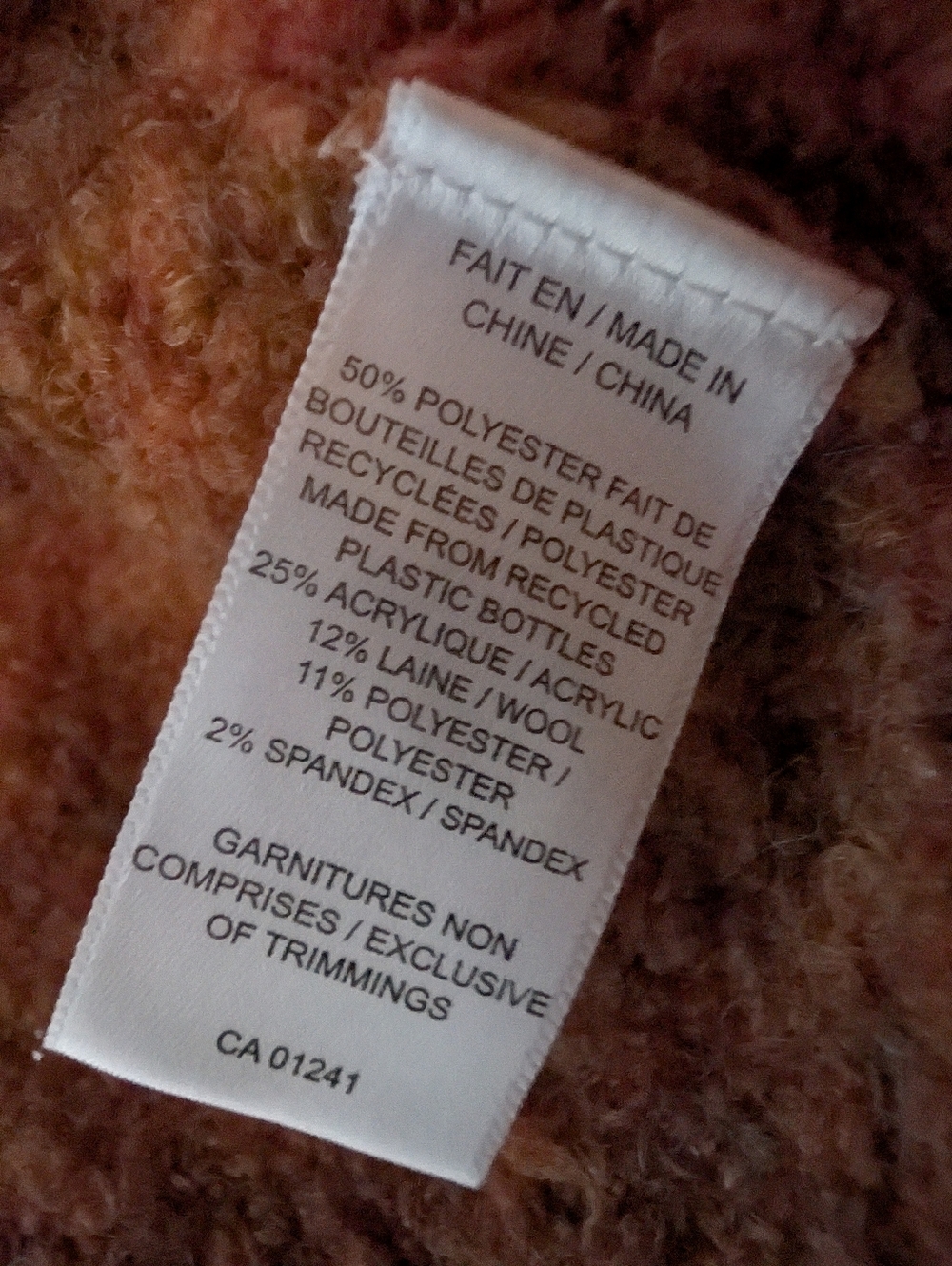 Simons TwikBouclé and shaded cardigan (M) | Patterned Orange - Picture 4 of 4